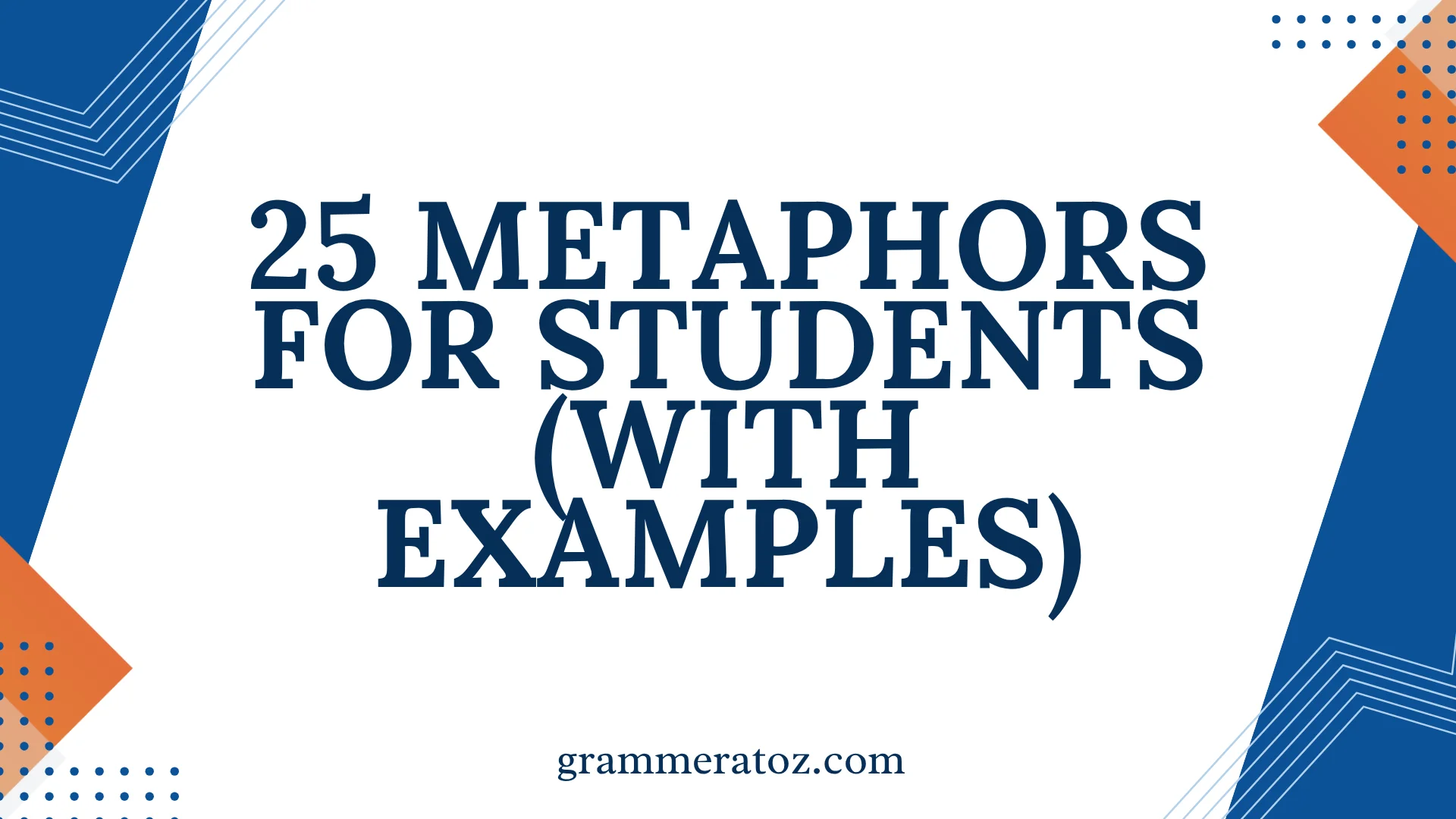 Metaphors for Success