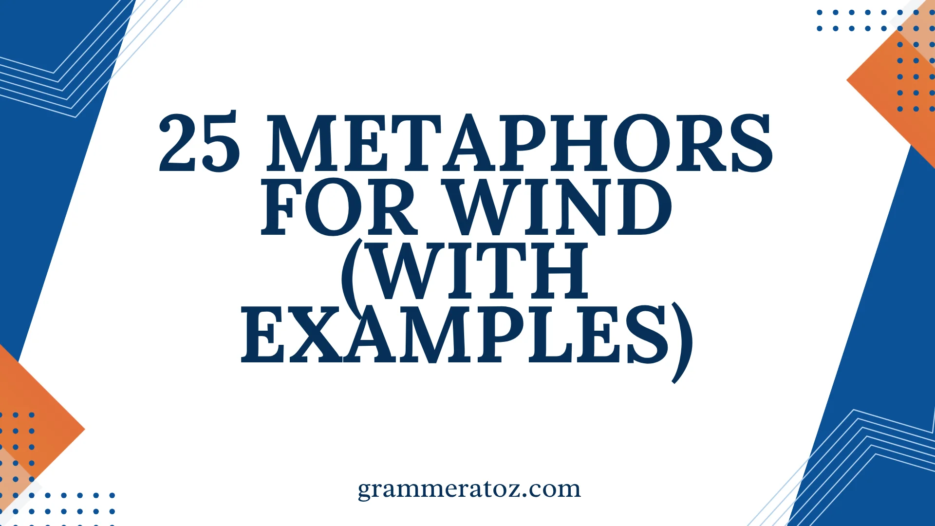 Metaphors for Wind
