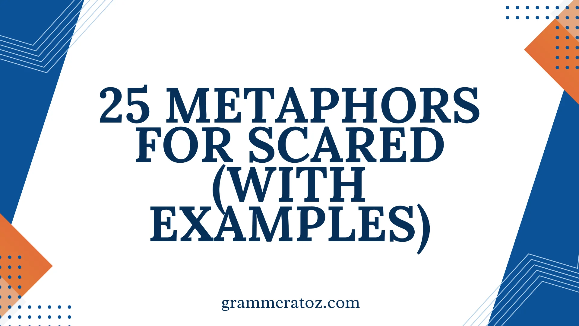 Metaphors for Scared